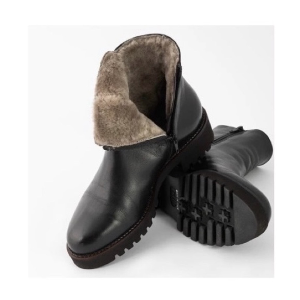ANYI LU 🖤 Fur Leather Boots